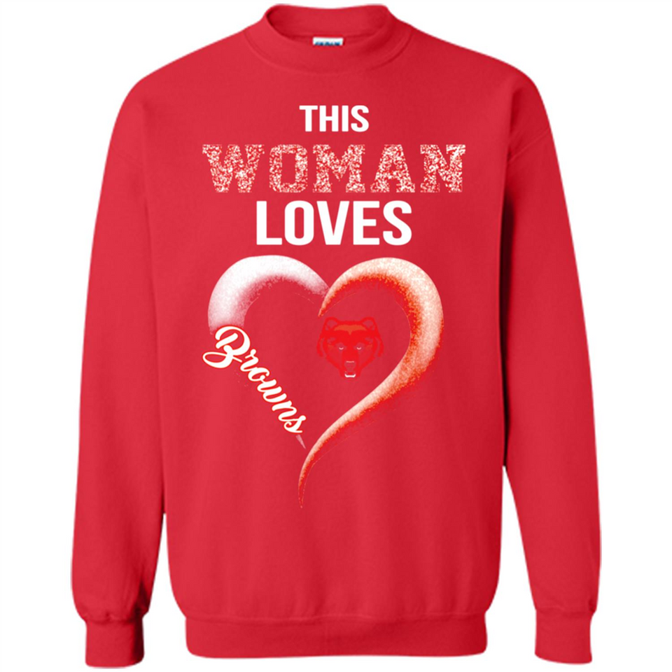 This Woman love Browns NFL football team - Sweatshirt