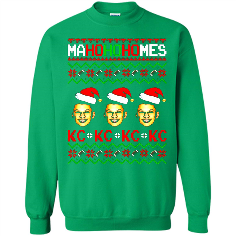 Patrick Mahomes Ma Ho Ho Homes Christmas sweatshirt PINGPONG - Sweatshirt