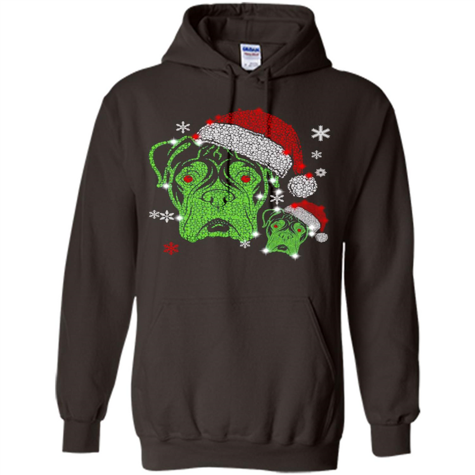 Boxer Dog diamond Christmas - Hoodie