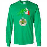 Amazing Iowa State Cyclones Glitter Grinch Monogram Ornament Christmas Gift - Long Sleeve T-Shirt