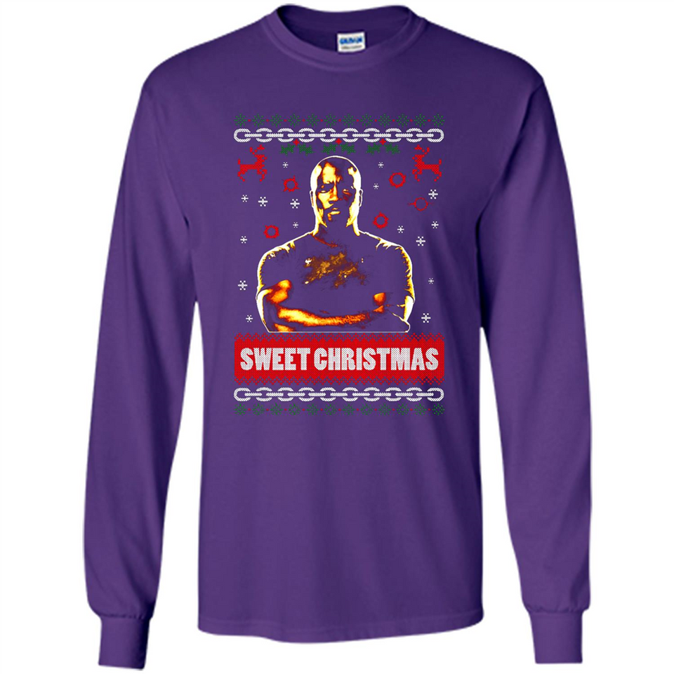 Christmas Ugly Sweater Floyd Mayweather Sweet Christmas - Long Sleeve T-Shirt