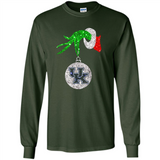 Amazing shirt Kentucky Wildcats Glitter Grinch Monogram Ornament Christmas Gift - Long Sleeve T-Shirt
