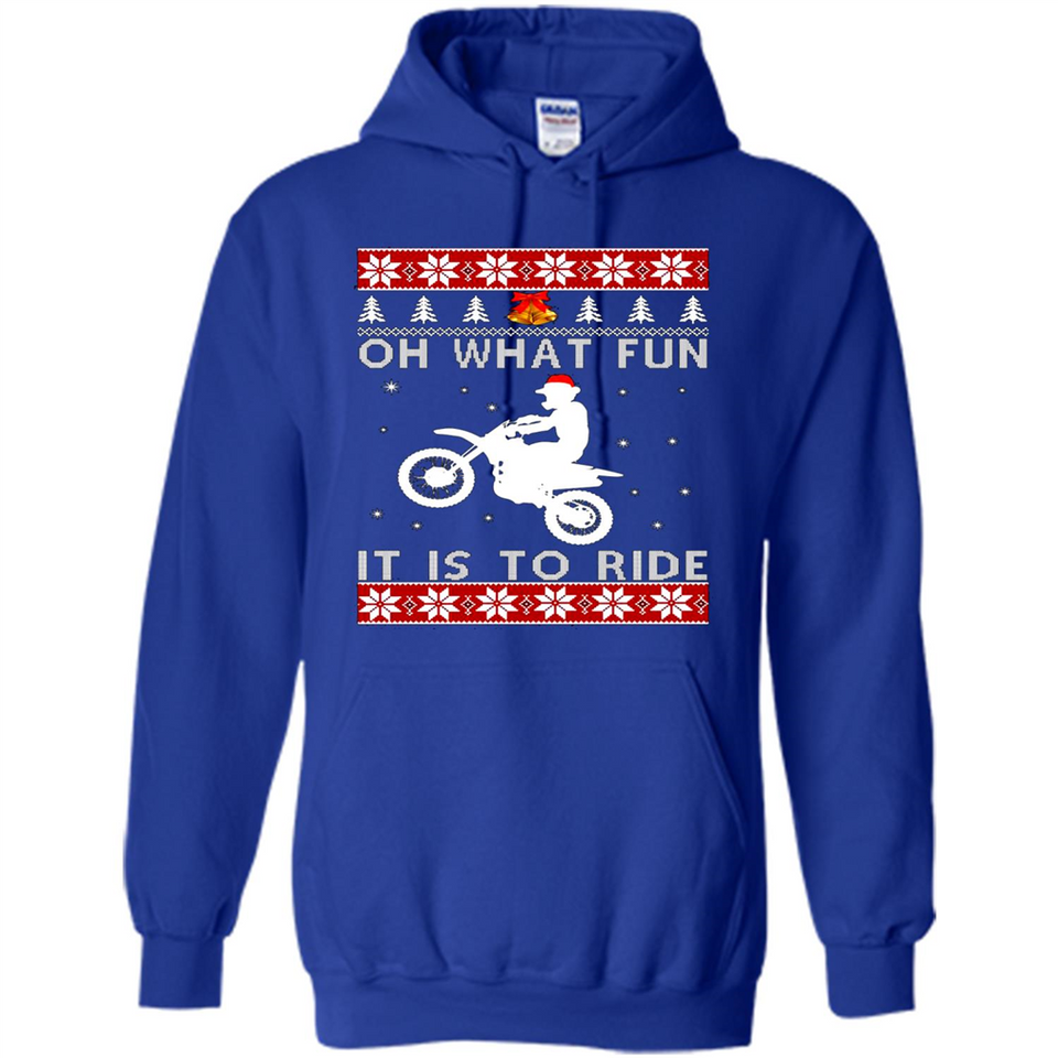 Motocross oh what fun it is to ride Christmas sweater PINGPONG