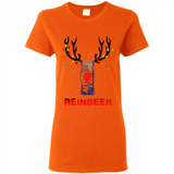 Keystone Light reinbeer Christmas - Ladies Short-Sleeve