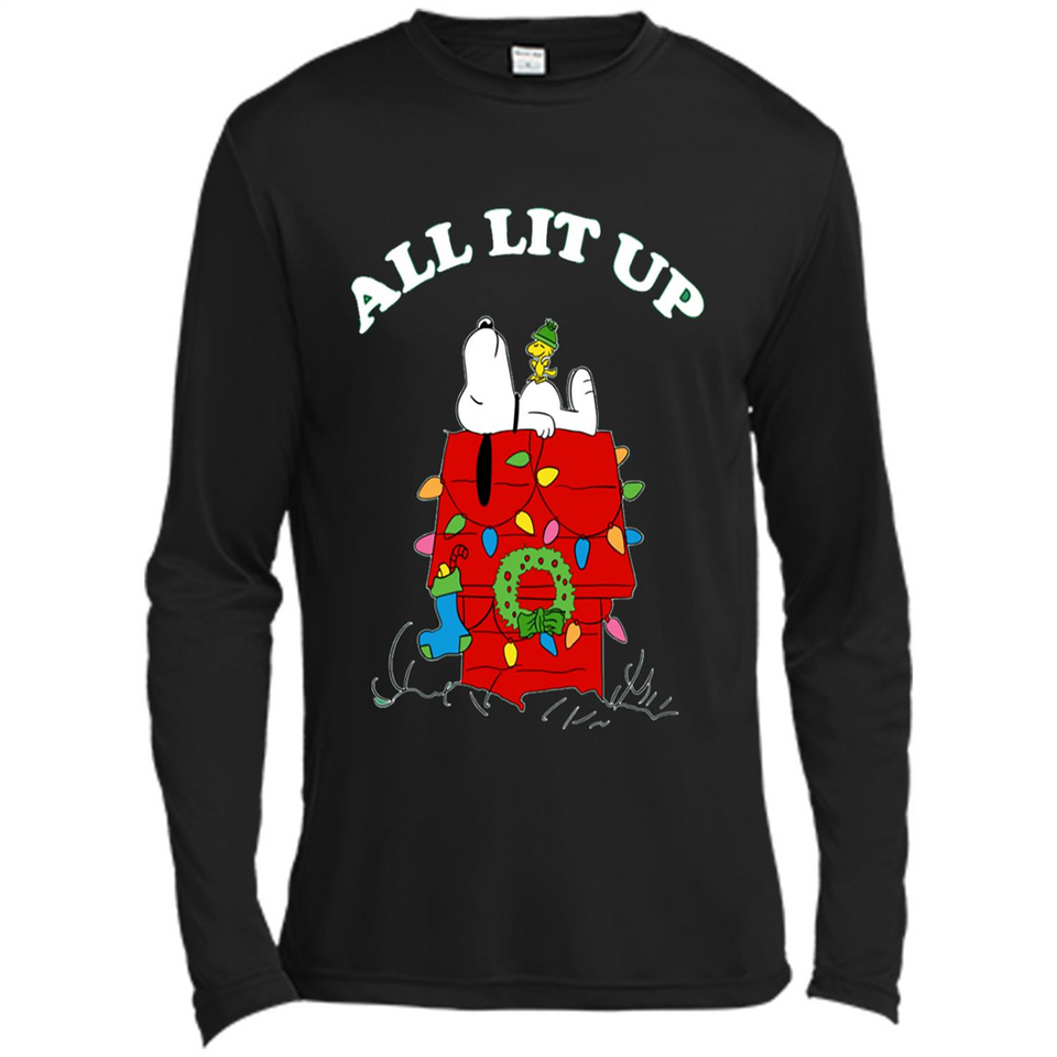 Peanuts By Schulz Snoopy Young Men_s Christmas - Canvas Long Sleeve T-Shirt