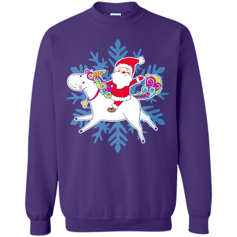 Unicorn And Santa Christmas 1 - Sweatshirt