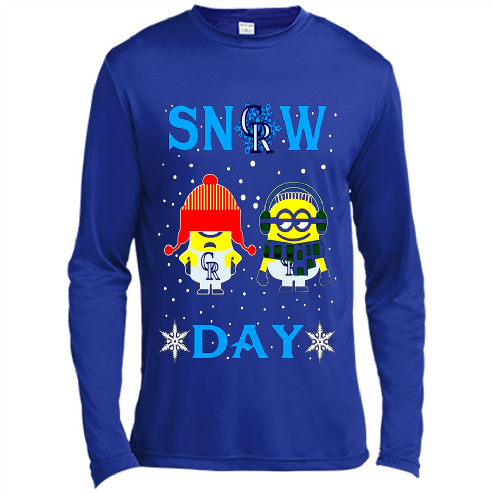 Snow Day Shirt For Colorado Rockies Vs Minion Fans pingpong