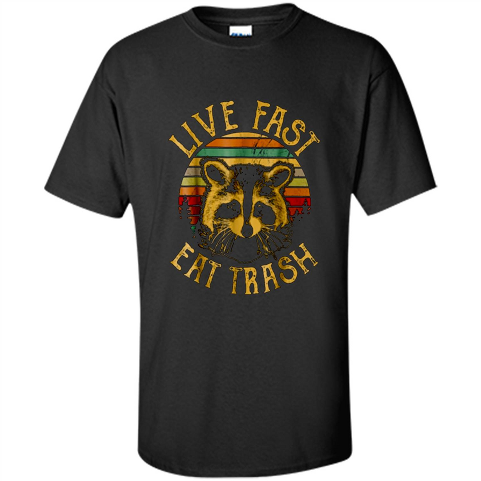 Live fast eat trash bear vintage camping PINGPONG