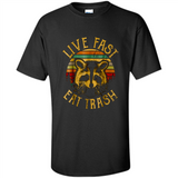 Live fast eat trash bear vintage camping PINGPONG