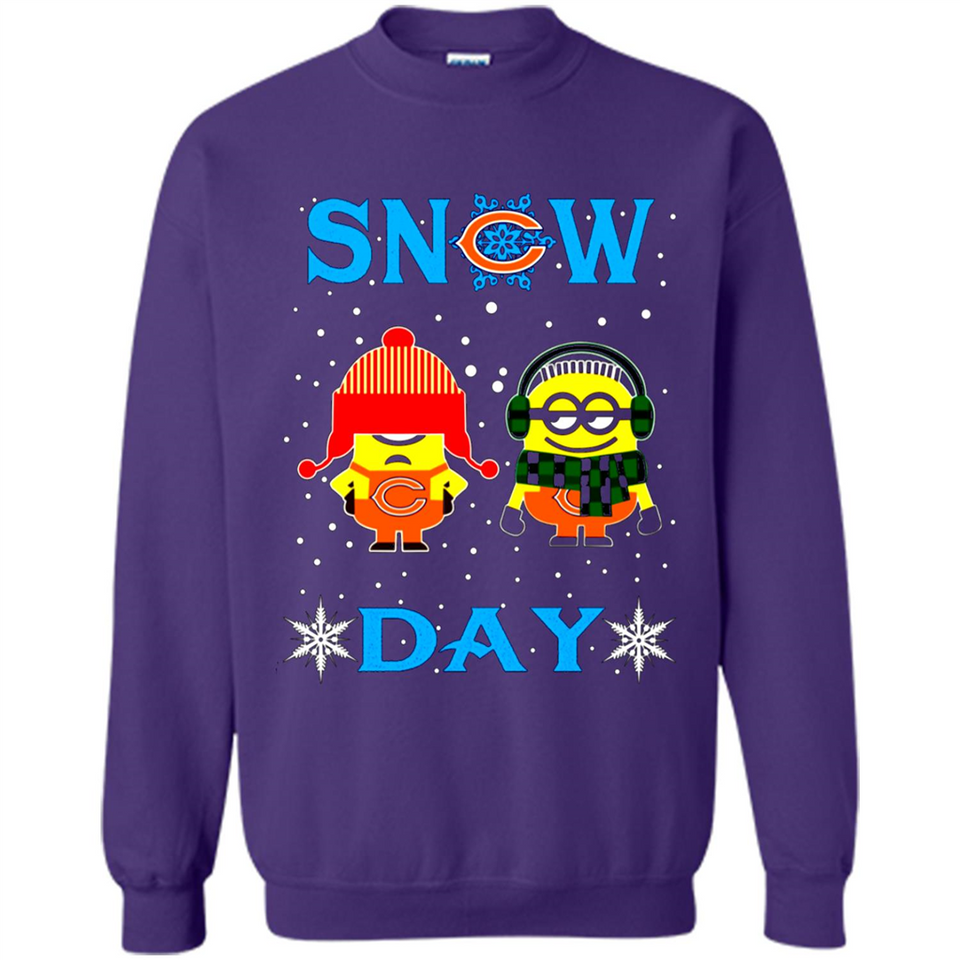 Snow Day Shirt For Chicago Bears Vs Minion Fans pingpong