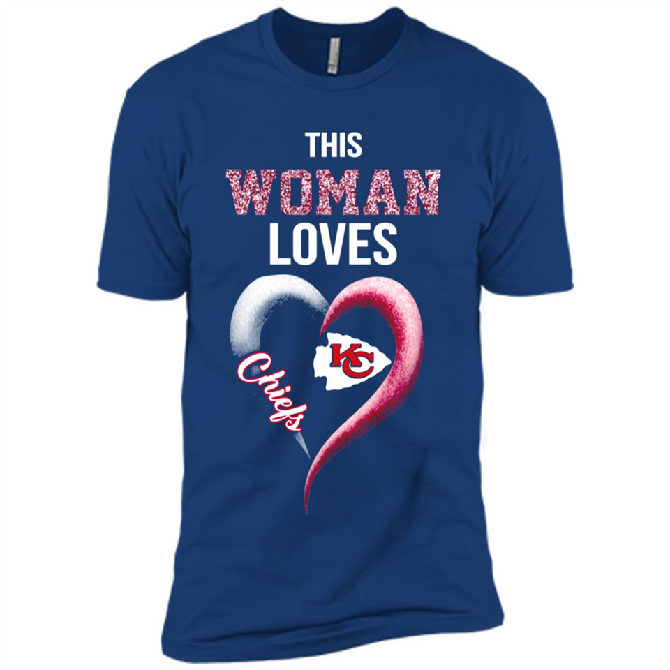 This Woman love Chiefs NFL football team - Premium Short Sleeve T-Shirt