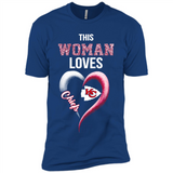 This Woman love Chiefs NFL football team - Premium Short Sleeve T-Shirt