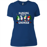 Christmas Garden Gnome Hanging With My Gnomies Shirt Sweater - Ladies' Boyfriend T-Shirt