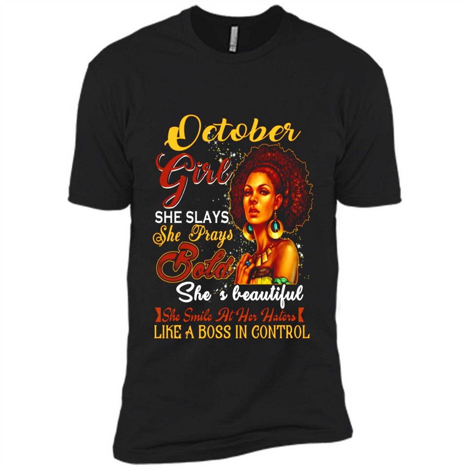 October Girl She Slays She Prays Beautiful Birthday PINGPONG