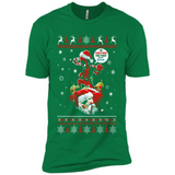 No Christmas for You – Deadpool Santa Claus Ugly Sweater - Premium Short Sleeve T-Shirt