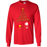 Snoopy Christmas Tree T-Shirt - Long Sleeve T-Shirt