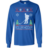 roller hockey Christmas ugly