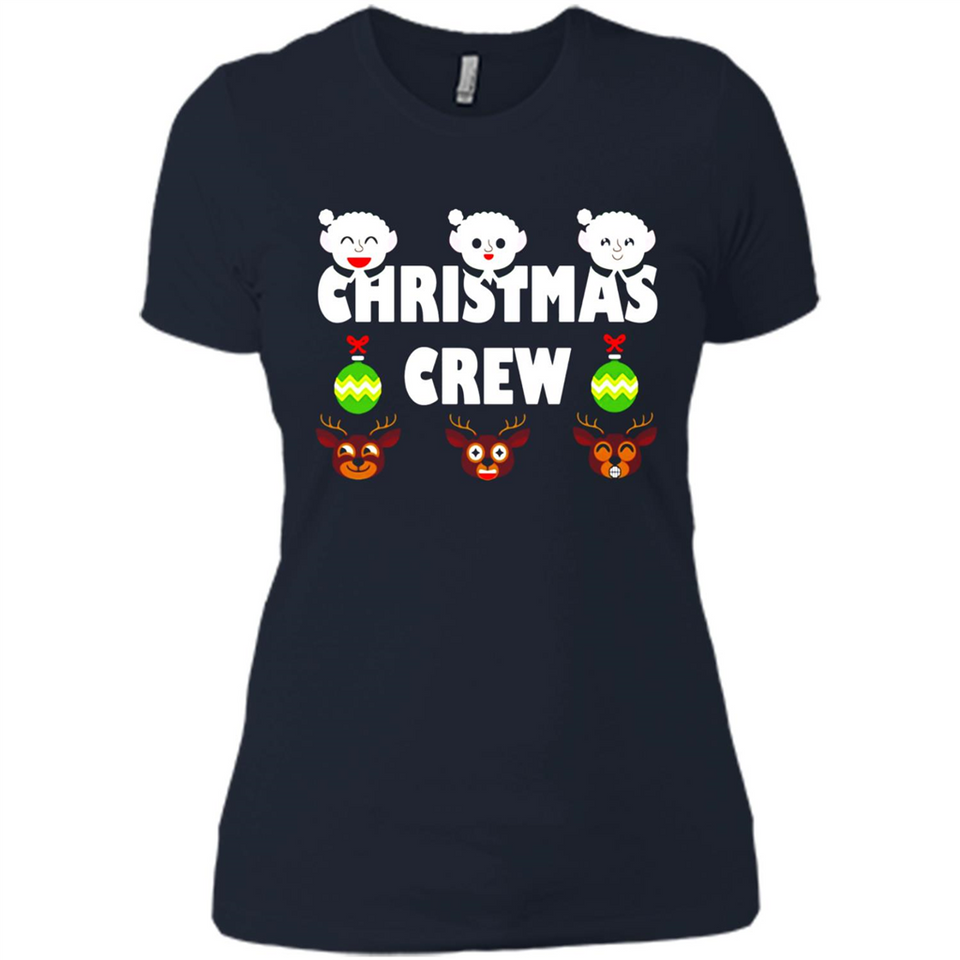 Christmas Crew Gifts Santa Elves Reindeer - Ladies' Boyfriend T-Shirt