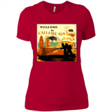 Paradise California Camp Fire Youth T-Shirt PINGPONG - Ladies' Boyfriend T-Shirt