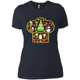 Chef Hat Christmas Ornament - Ladies' Boyfriend T-Shirt