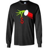 Funny Grinch Hand Holding Electrician Ornament Christmas PING PONG
