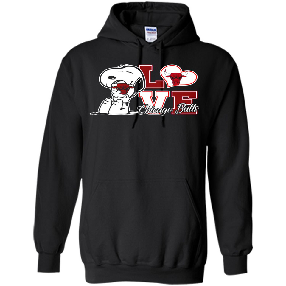 Snoopy loves NBA Chicago Bulls - Hoodie