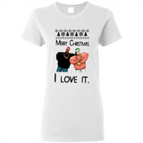 Drake Merry Christmas I love it sweatshirt PINGPONG - Ladies Short-Sleeve