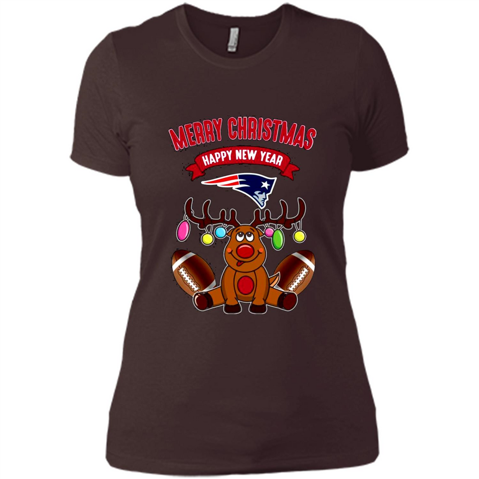 New England Patriots NFL Reindeer Funny Merry Christmas And Happy New Year