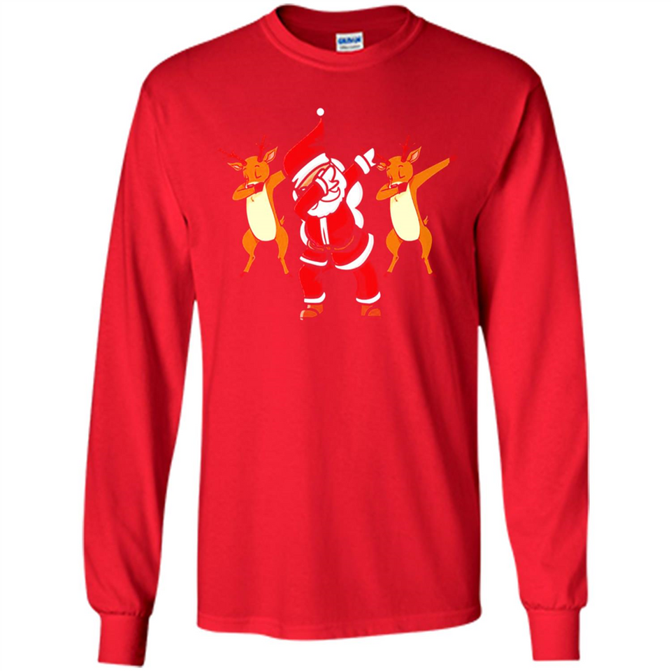 Dabbing Santa - Funny Santa Claus Christmas Dab - Long Sleeve T-Shirt