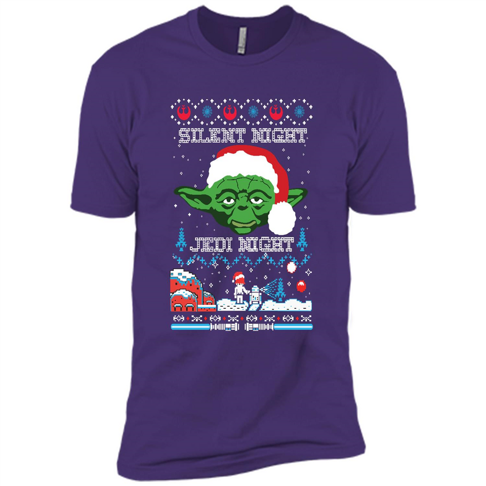 YODA SILENT NIGHT JEDI NIGHT CHRISTMAS UGLY SWEATER
