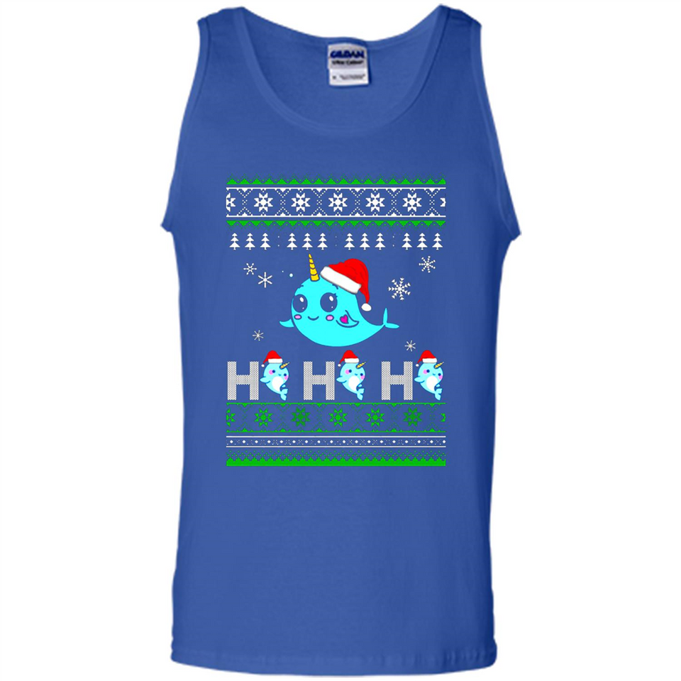 Narwhal christmas sweatshirt hoodie long PINGPONG - Tank Top