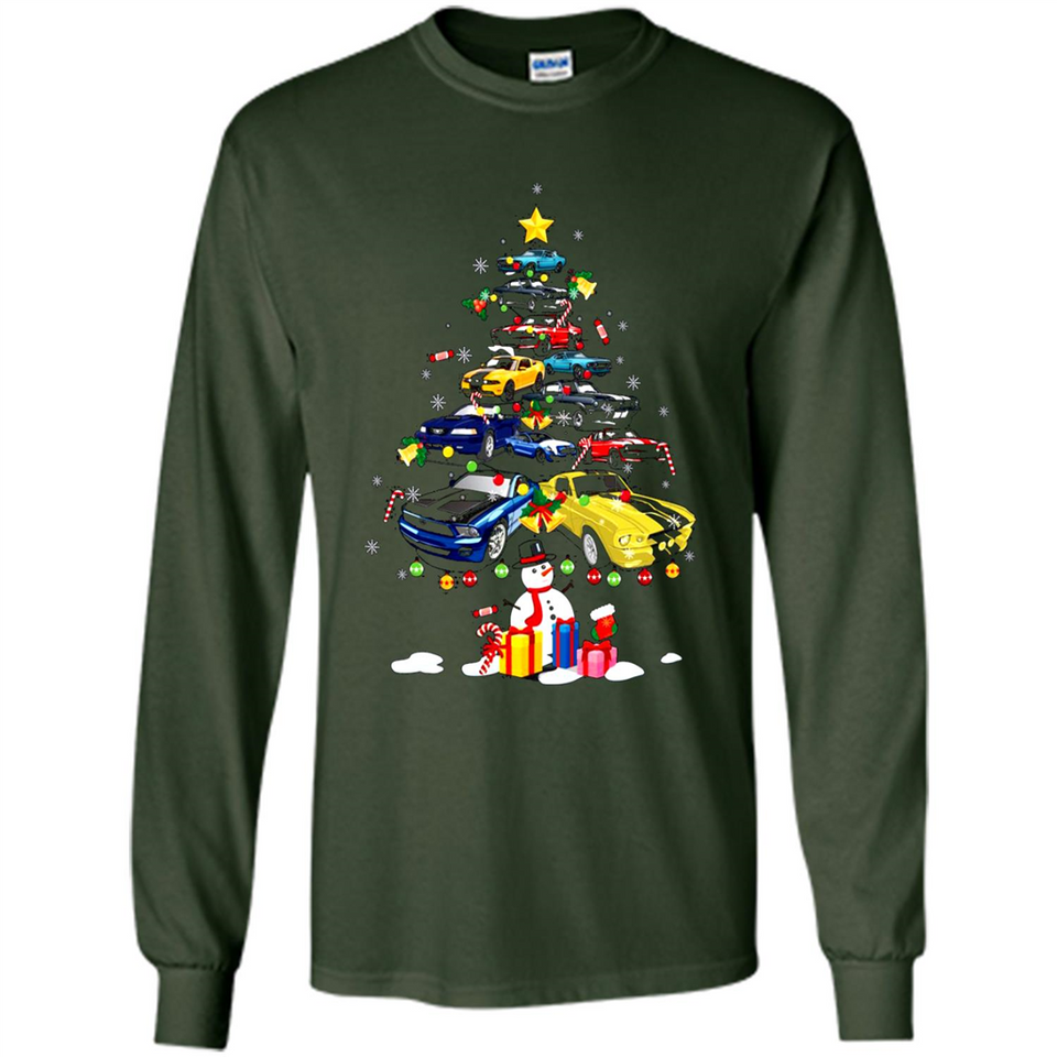 Mustang Tree Christmas Sweatshirt PINGPONG