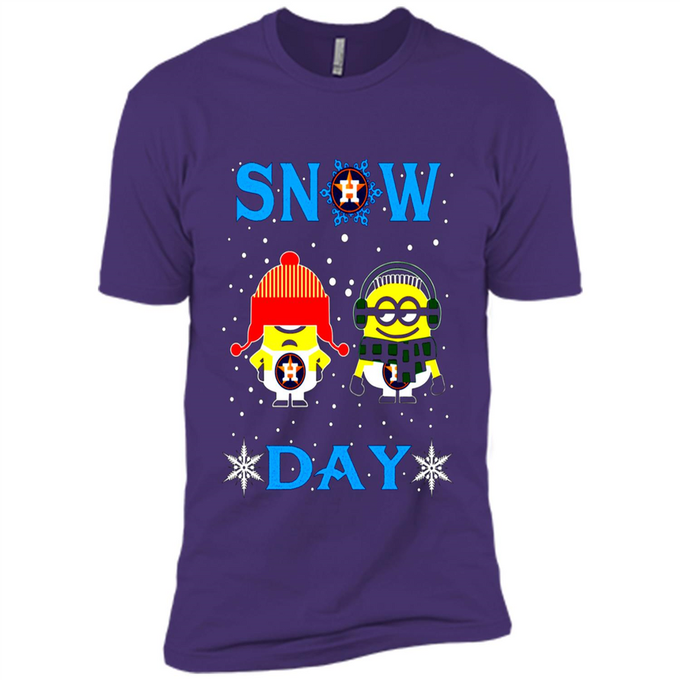 Snow Day Shirt For Houston Astros Vs Minion Fans pingpong