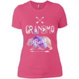 Grandma Bear Shirt Tribal Family Vacation & Camping Tee - Ladies' Boyfriend T-Shirt
