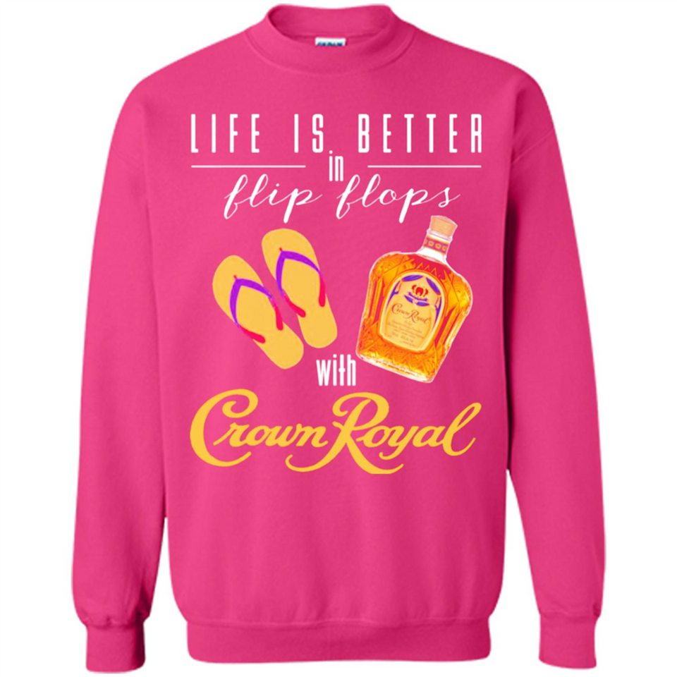 LIFE IS BETTER IN FLIP FLOPS WITH CROWN ROYAL