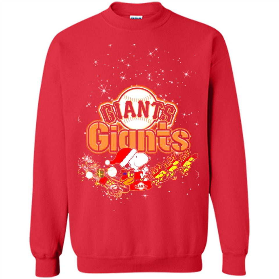 Snoopy Christmas San Francisco Giants - Sweatshirt