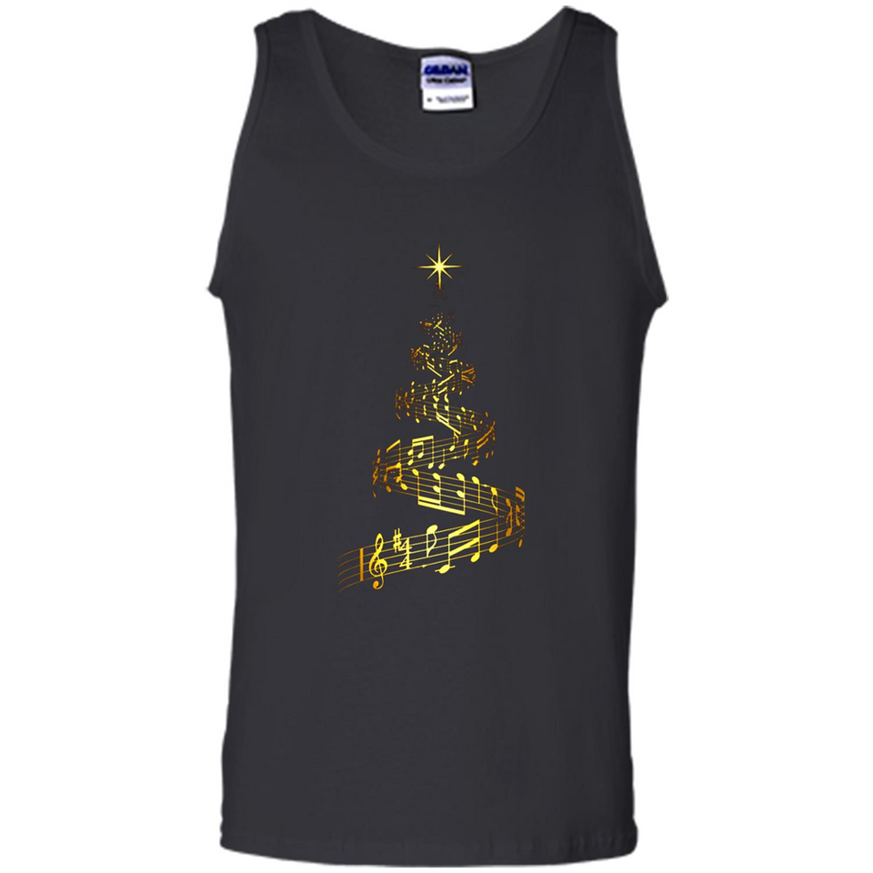 Music Note Christmas Tree Xmas Music Lover Mug PINGPONG - Tank Top