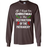 All I Want For Christmas Is The Destruction Of The Patriarchy sweater PINGPONG