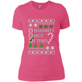 Naughty Nice I Tried Christmas sweatshirt PINGPONG