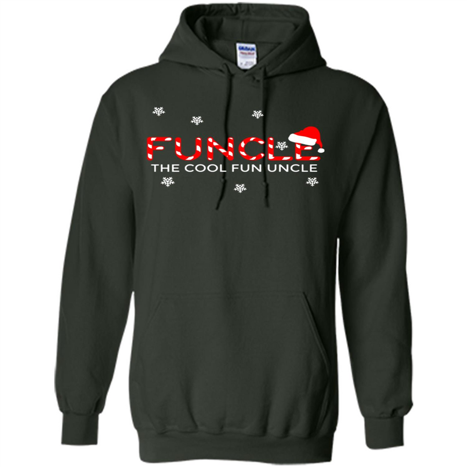 Mens Christmas Funcle The Cool Fun Uncle Definition Xmas - Hoodie
