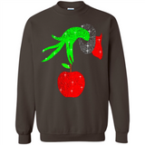 Christmas The Grinch Hand Holding Apple Ornament sweater - Sweatshirt