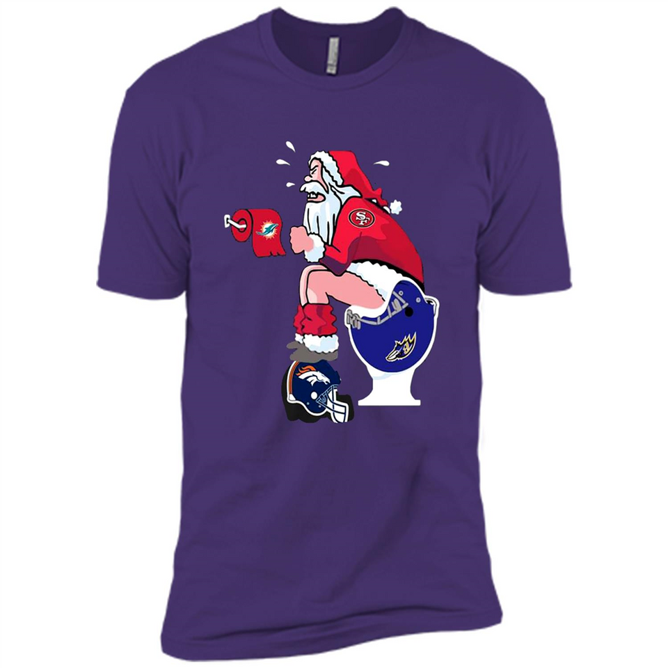 San Francisco 49ers Santa Claus Toilet