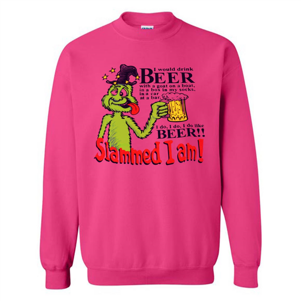 Slammed I Am I Would Drink Beer With A Goat On A Boat Shirt - Sweatshirt