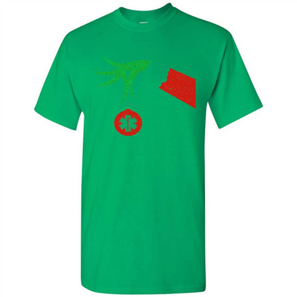 Funny Grinch Hand holding Doctor ornament Christmas Sporty T-Shirt - Shirt