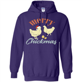 Christmas Chicken Vintage Shirt Funny Santa Hen Farmer Lover - Hoodie