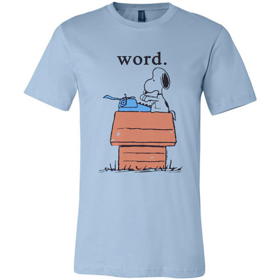 Snoopy Word - Canvas Unisex T-Shirt
