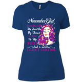 November Butterfly Girl - Ladies' Boyfriend T-Shirt
