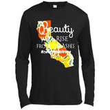 Paradise California Strong Camp Fire Youth T-Shirt PINGPONG - Canvas Long Sleeve T-Shirt