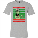 Grinch Nurse Ugly Christmas Sporty T-Shirt PINGPONG - Canvas Unisex T-Shirt