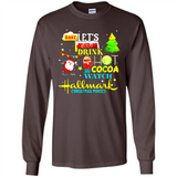 Santa claus i just want to bake stuff and waych christmas movi PINGPONG - Long Sleeve T-Shirt
